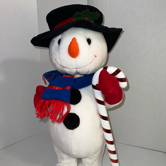 Vintage 1999 Christmas Motionette Animated Snowman Candy Cane 24" Box ~ WORKS!!! - Picture 8 of 8